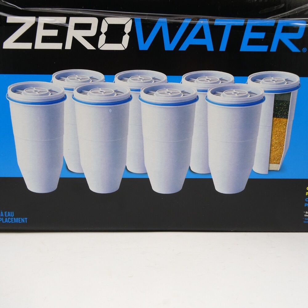 8 Pack Culligan Zero Water 5-Stage Replacement Filters ZR-008 - New Open Box